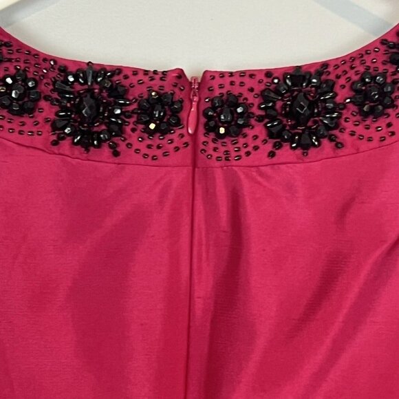 Talbots Fuchsia Silk Shell Blouse Sleeveless Beaded Size 2 NWT $139 - Picture 6 of 8